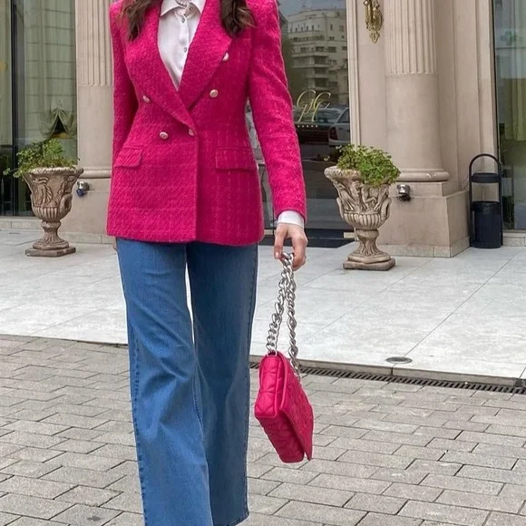 Zara tweed blazer bloggers fav - Picture 9 of 15